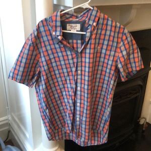 Large Classic Fit Penguin Short Sleeve button down